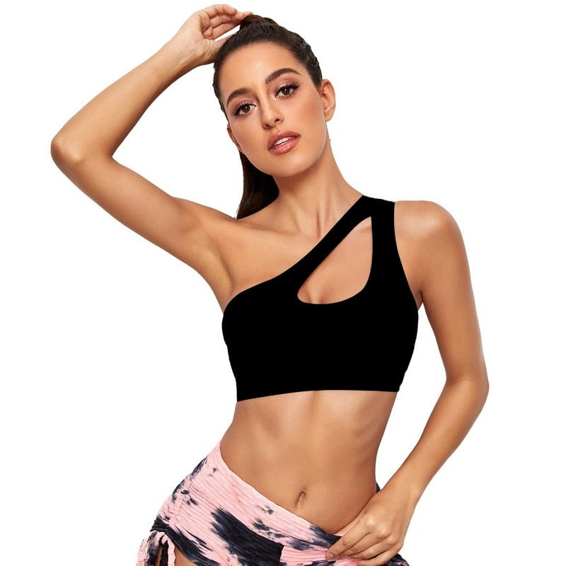 One Shoulder Sports Bra – How We Fitness
